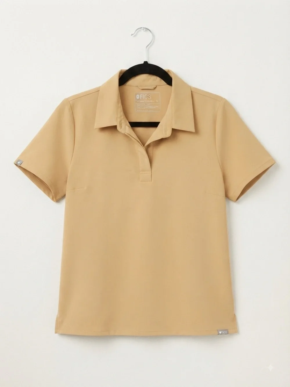 FIGS Women's Nala Scrub Top XL Camel W21SW1053